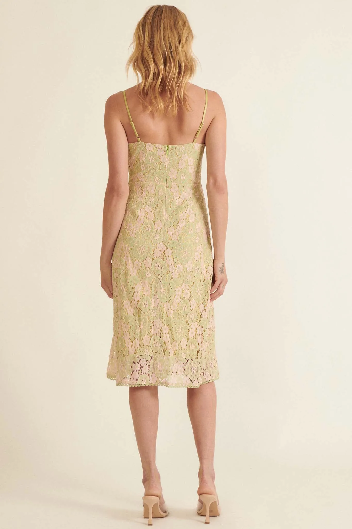 Splendid Harmony Floral Lace Midi Dress