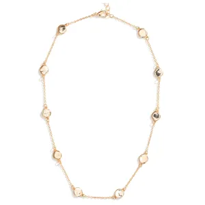 Splendid Iris Gold Chain Necklace