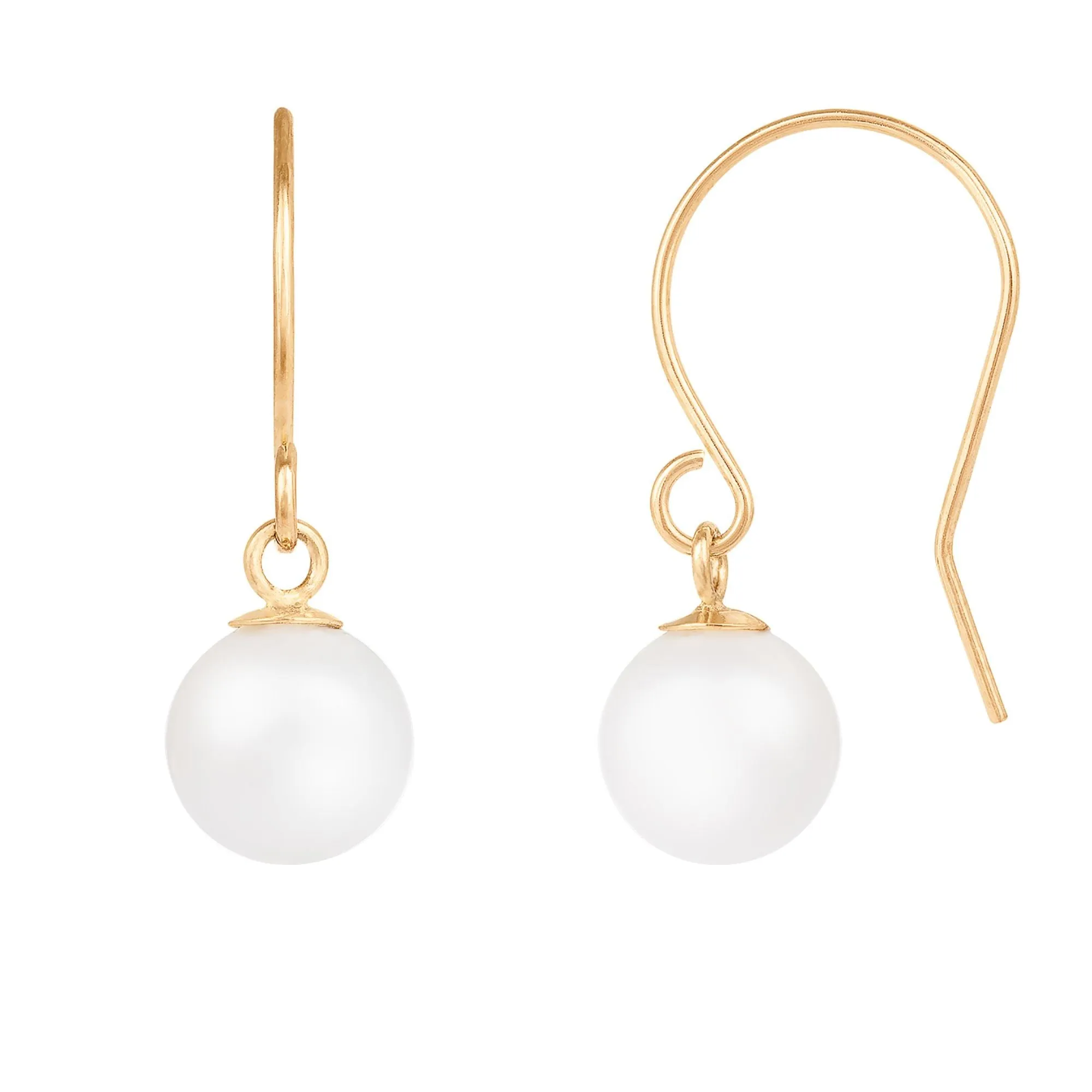 Splendid Pearls 14K Yellow Gold Earrings HOF-61WY