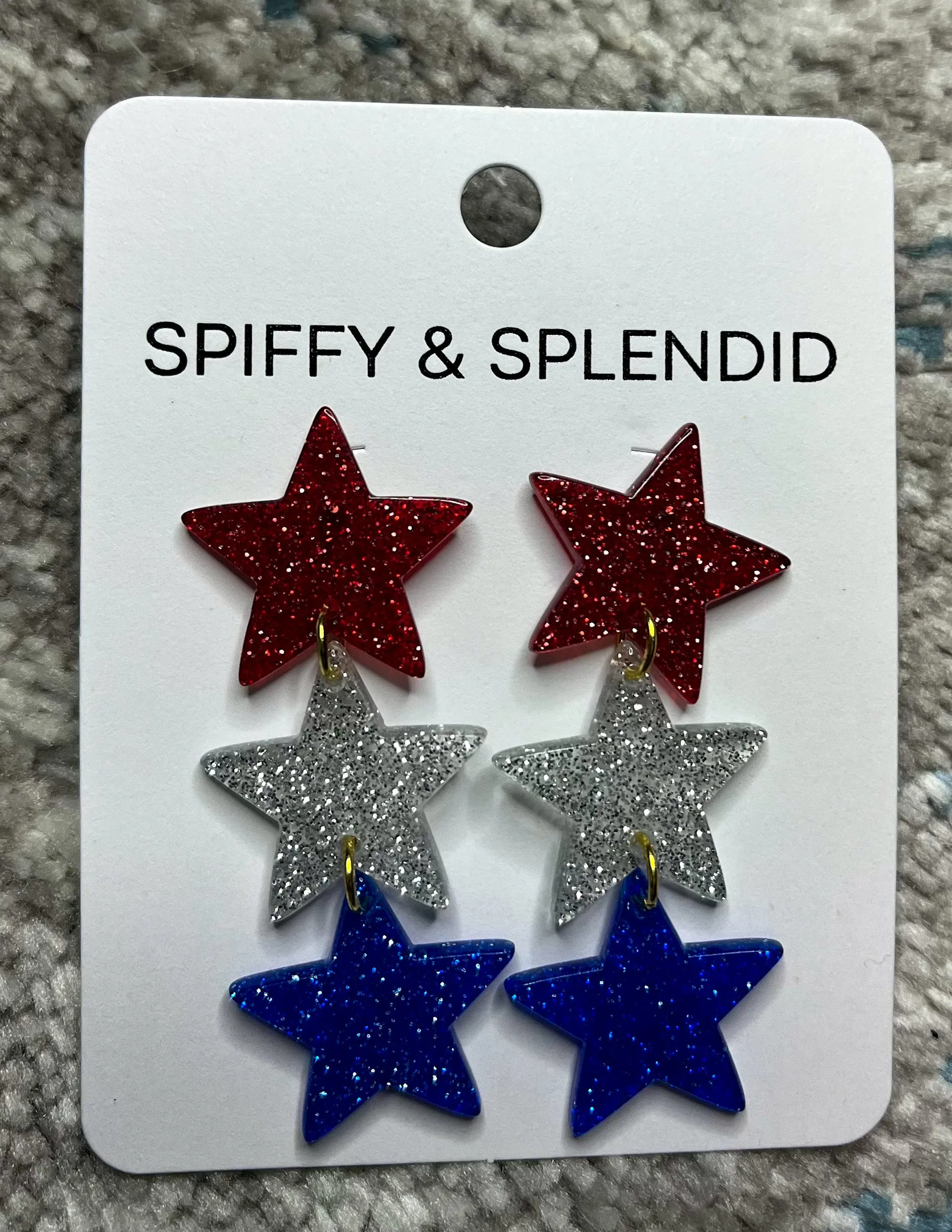 Star Spangled Dangle Earrings