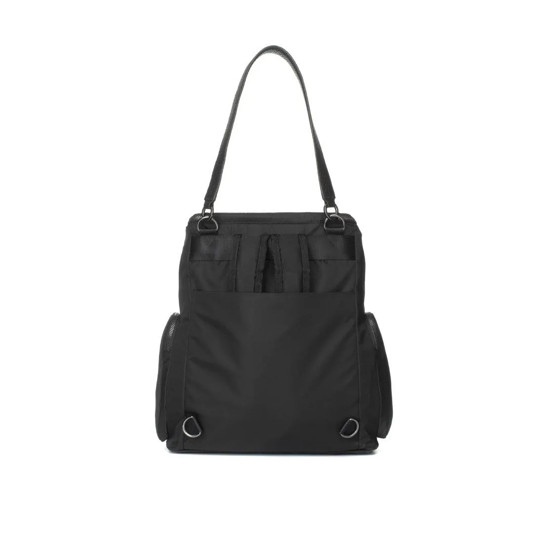 Storksak Alyssa Changing Backpack - Black   Gunmetal