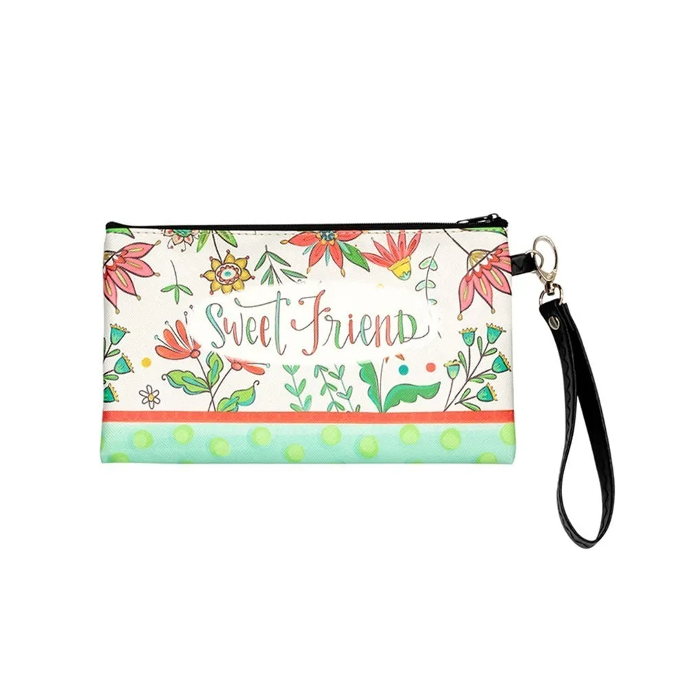 SWEET FRIEND ZIPPERED BAG