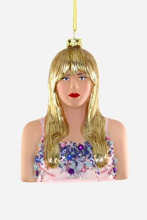 Taylor Swift Christmas Ornament