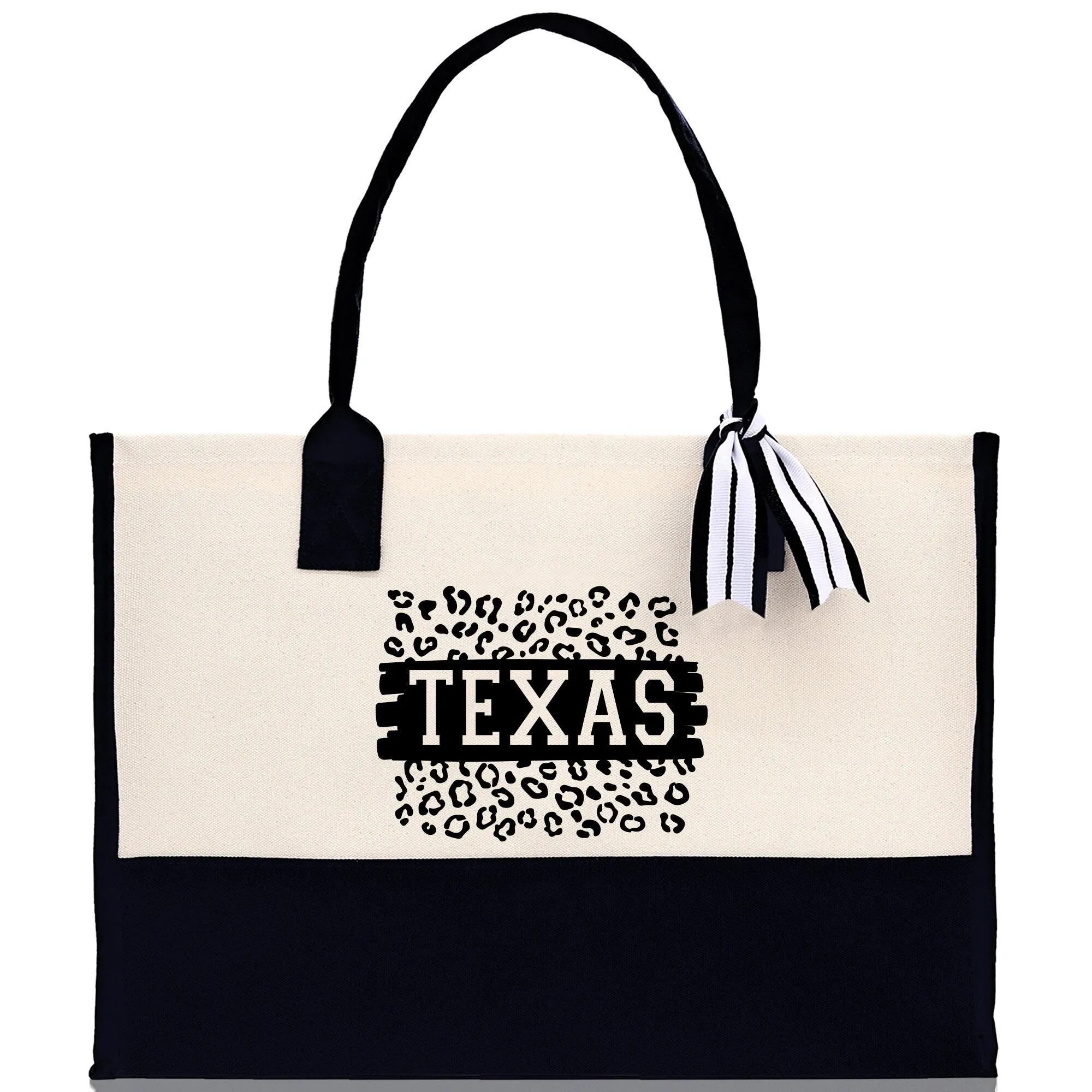 Texas Cotton Canvas Tote Bag TX Travel Vacation Tote Employee and Client Gift Wedding Favor Birthday Welcome Tote Bag Bridesmaid Gift