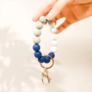 The Darling Effect - Hands-Free Silicone Bead Keychain Wristlet -Lakeside Luxury