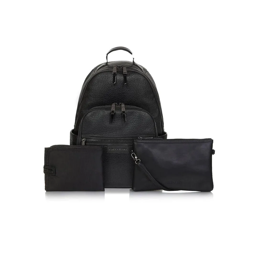 Tiba   Marl Elwood Twin Backpack - Black