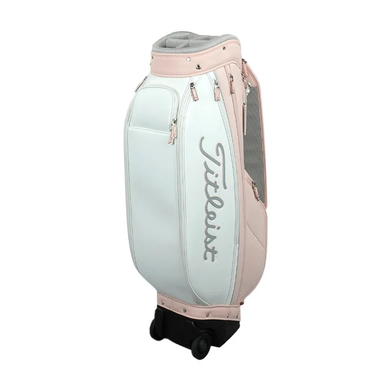 TITLEIST Urban Wheeled Women's Cart Bag (Pink/White)