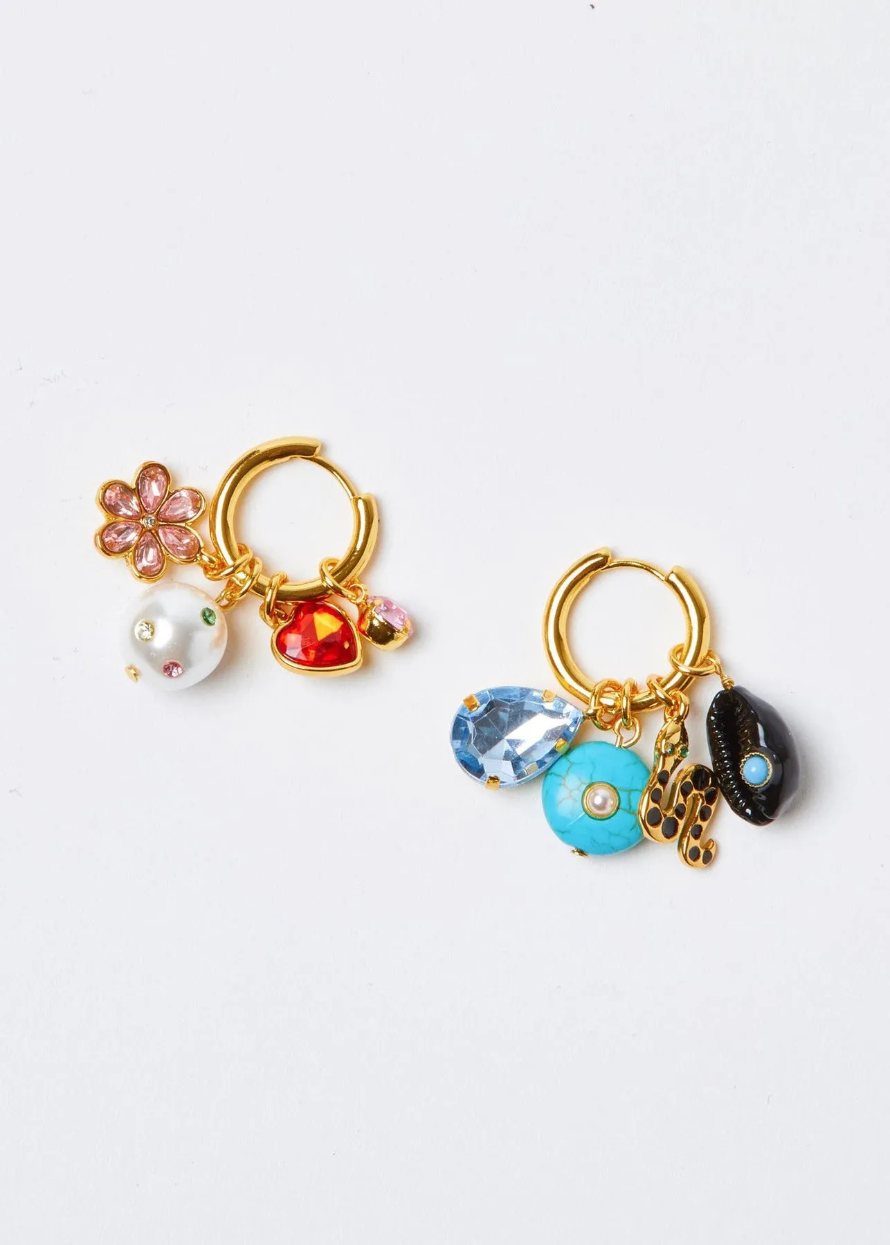 TOTALLY CHARMING PIERCED EARRING SET