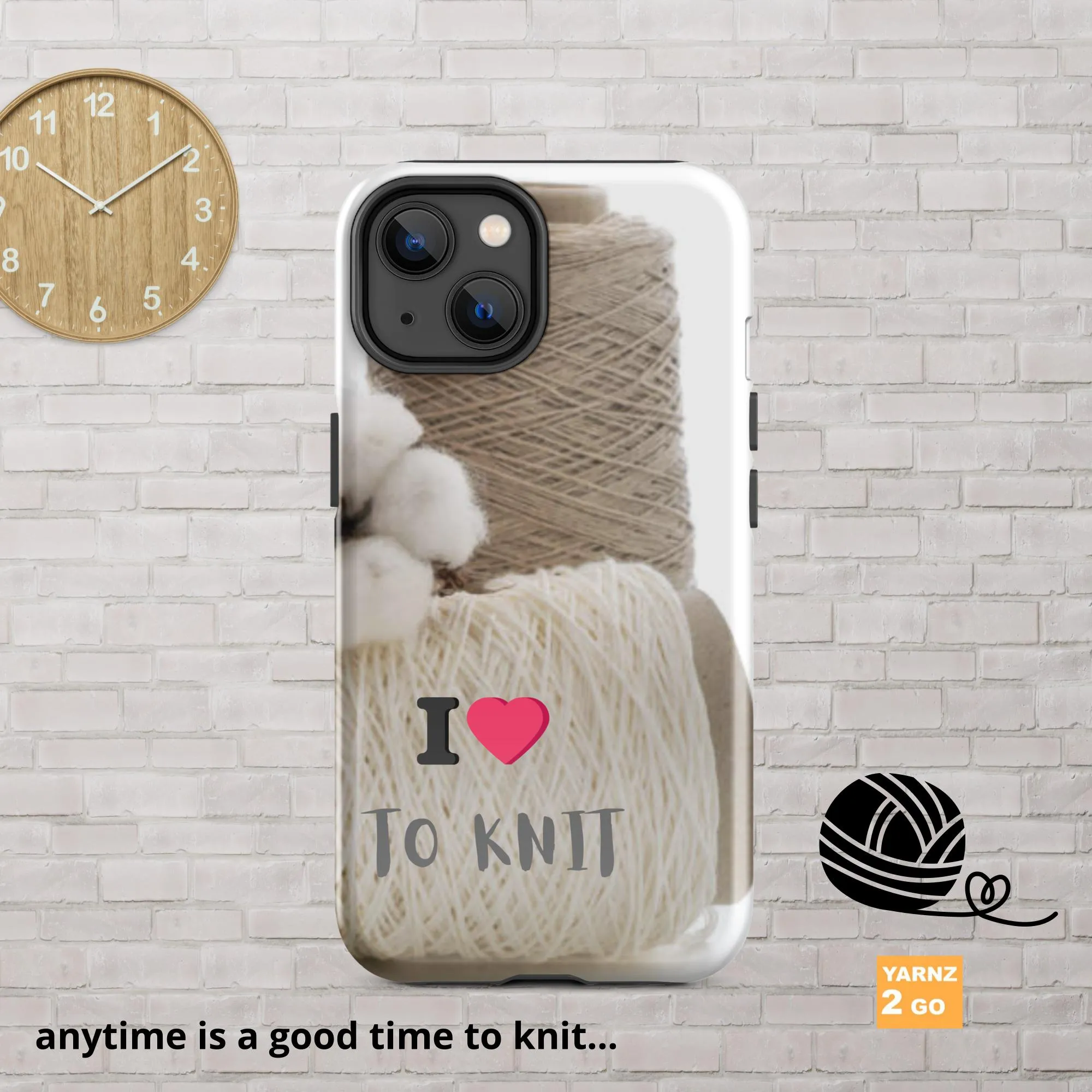 Tough iPhone® case for people who knit