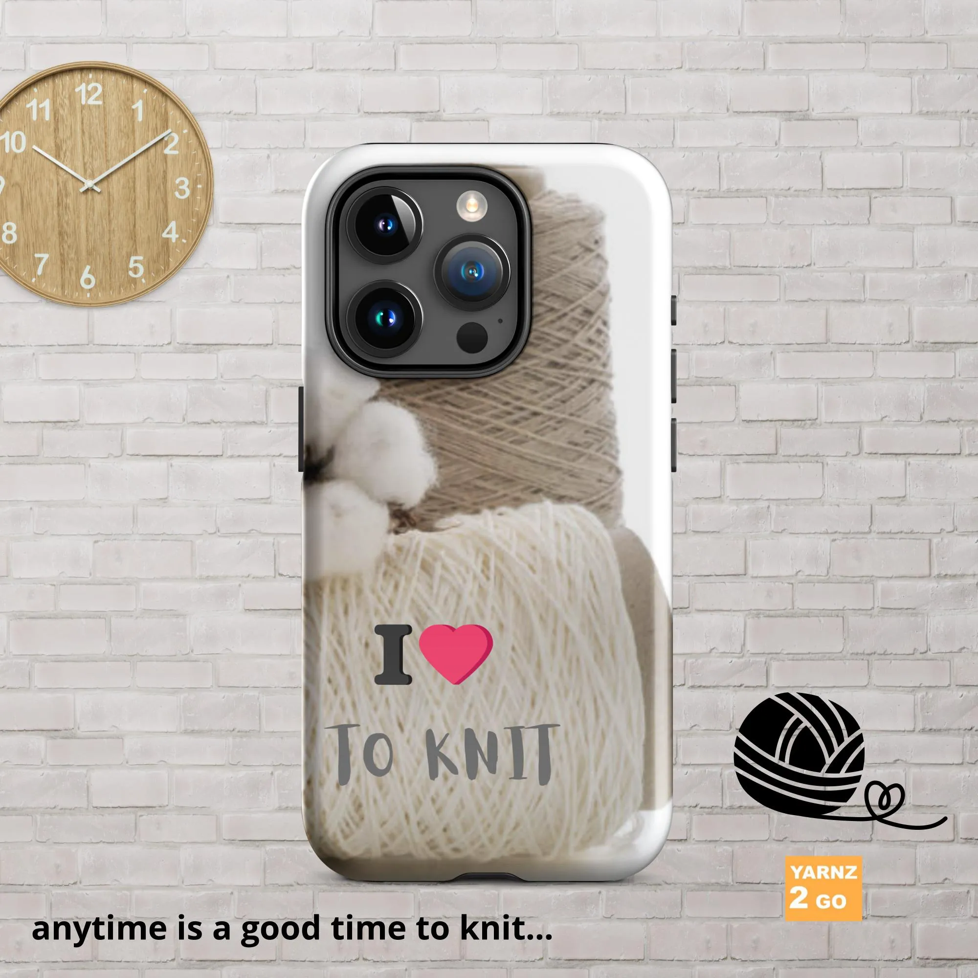 Tough iPhone® case for people who knit