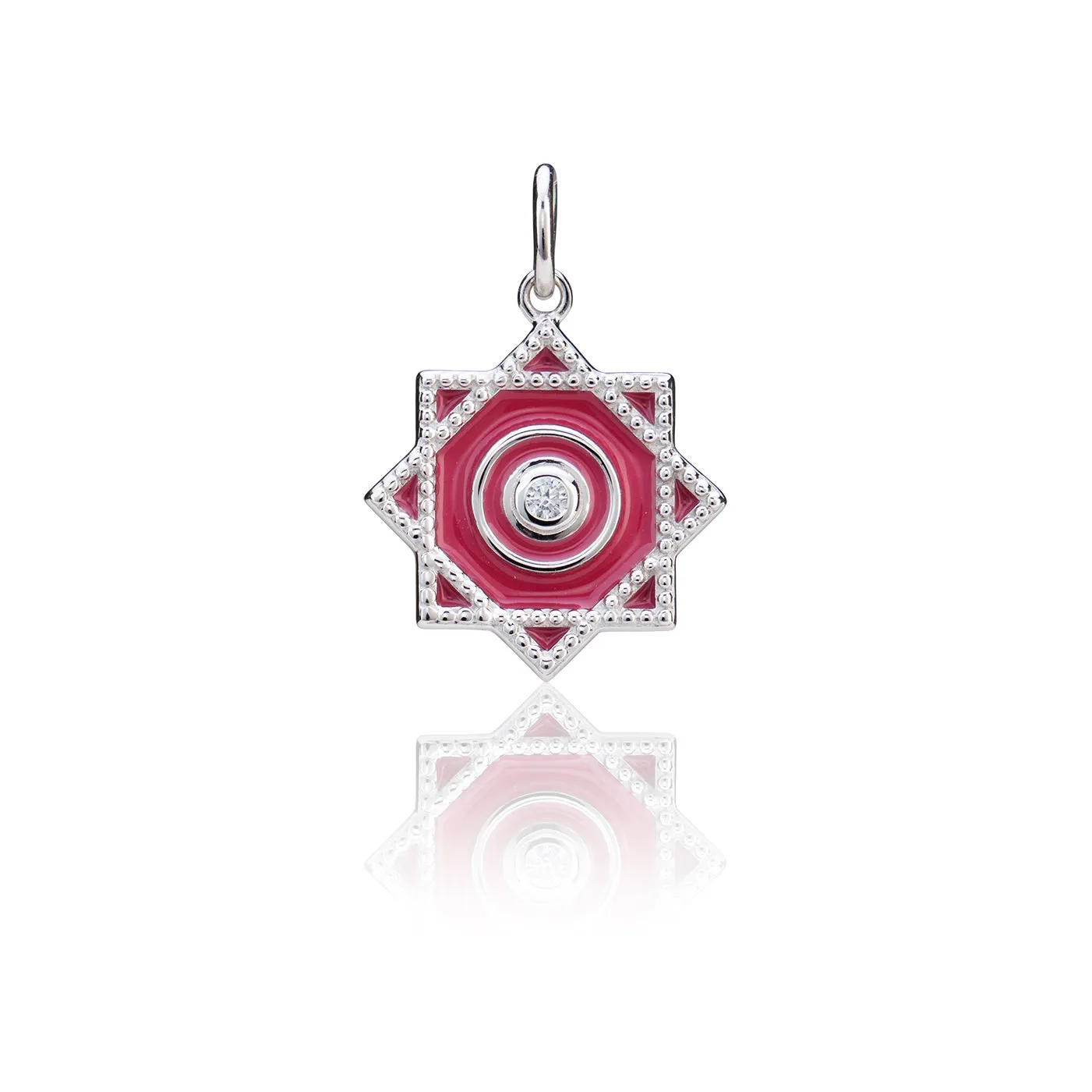 Twirling Handkerchief Charm - Silver