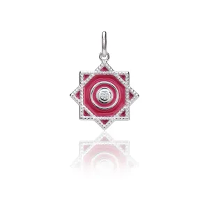 Twirling Handkerchief Charm - Silver