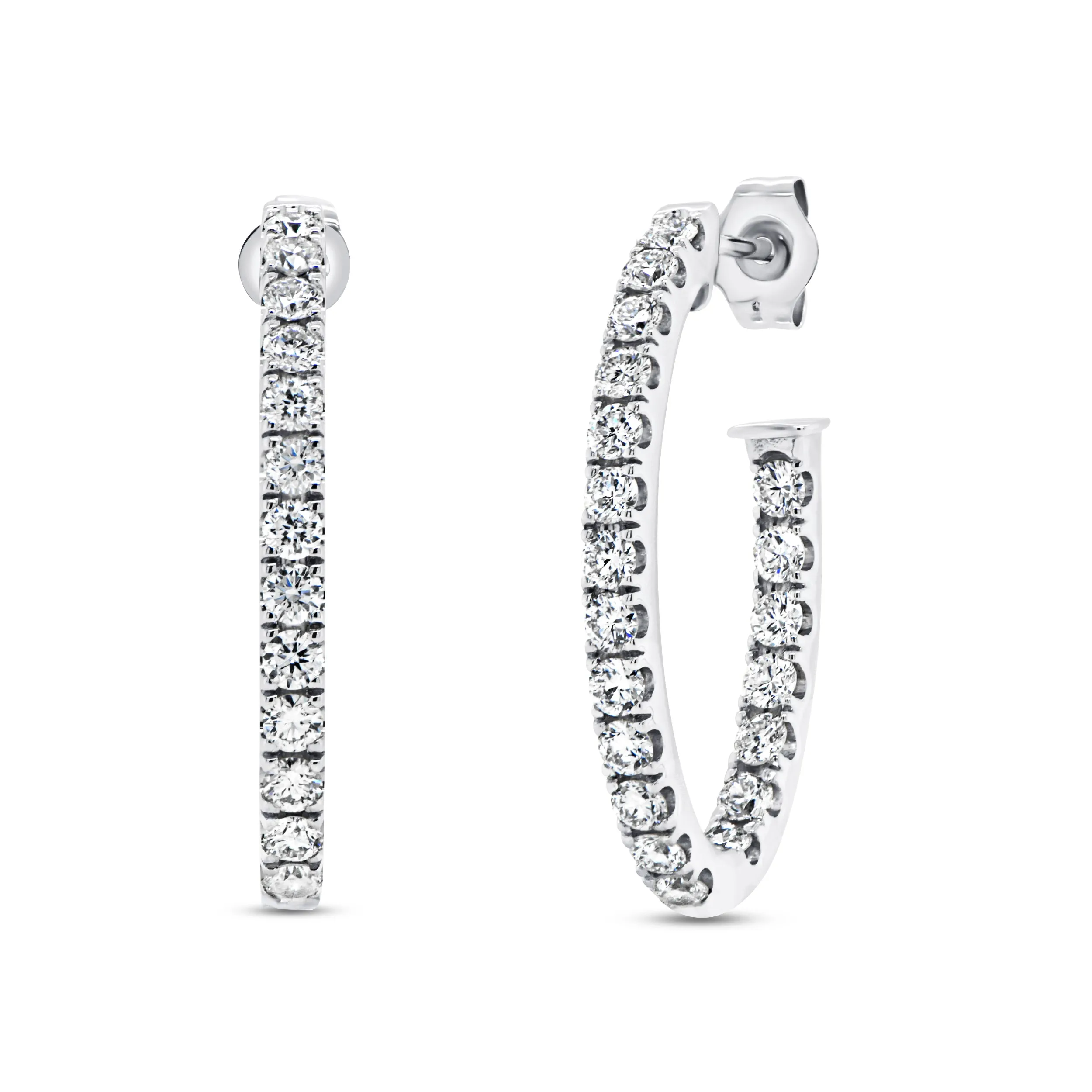 Uneek DROP Earring 14K White Gold ER4726