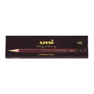 Uni UK(N) Pencil Set 12pcs B pencil wooden pencil UKNB sketch pencil