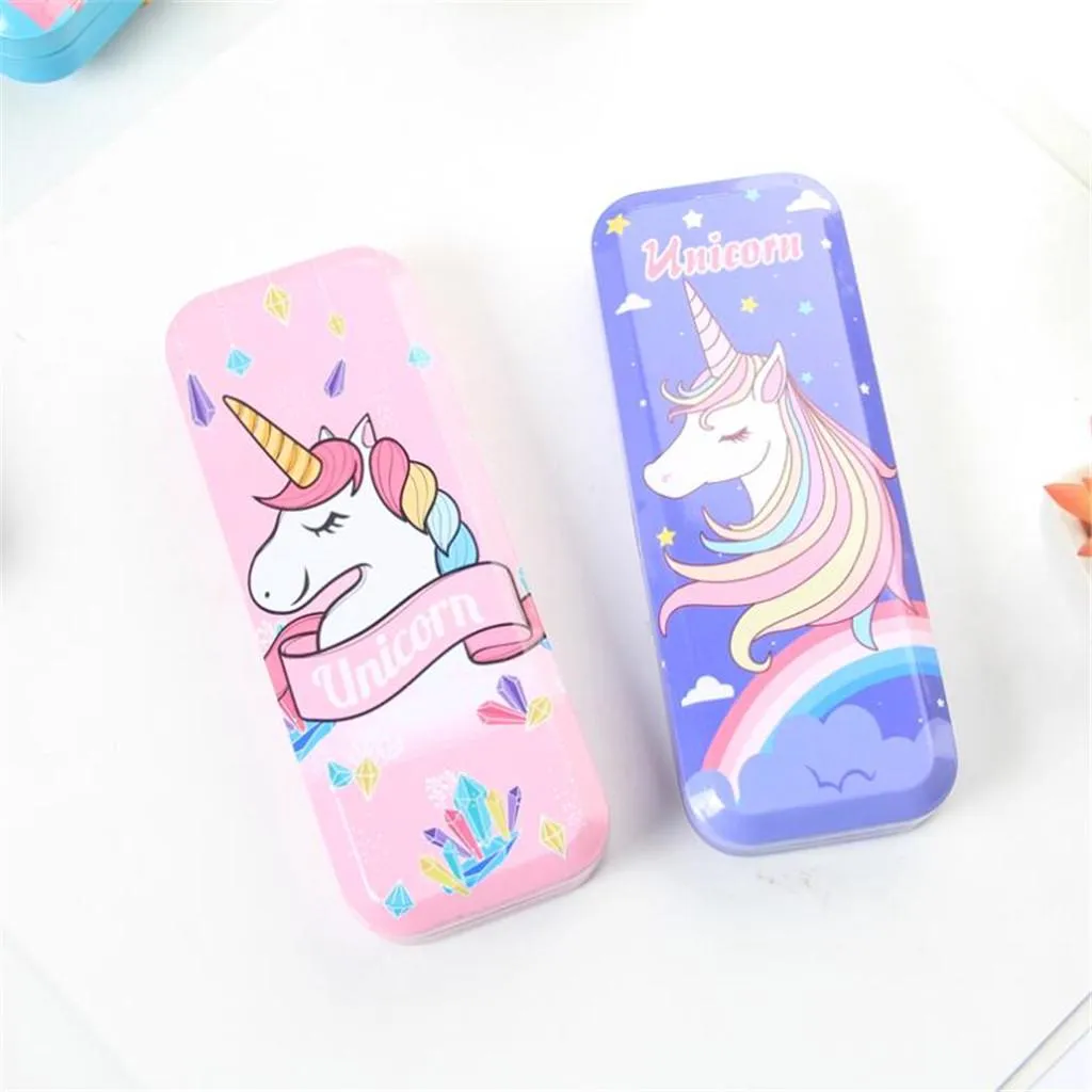 Unicorn Pencil Case Cartoon School Stationery Assorted Colour