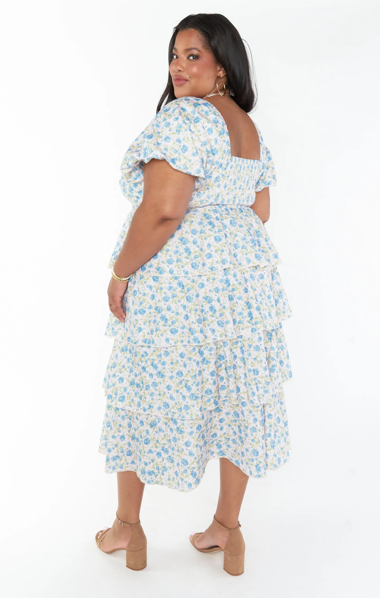 Va Va Midi Dress ~ Charming Rose