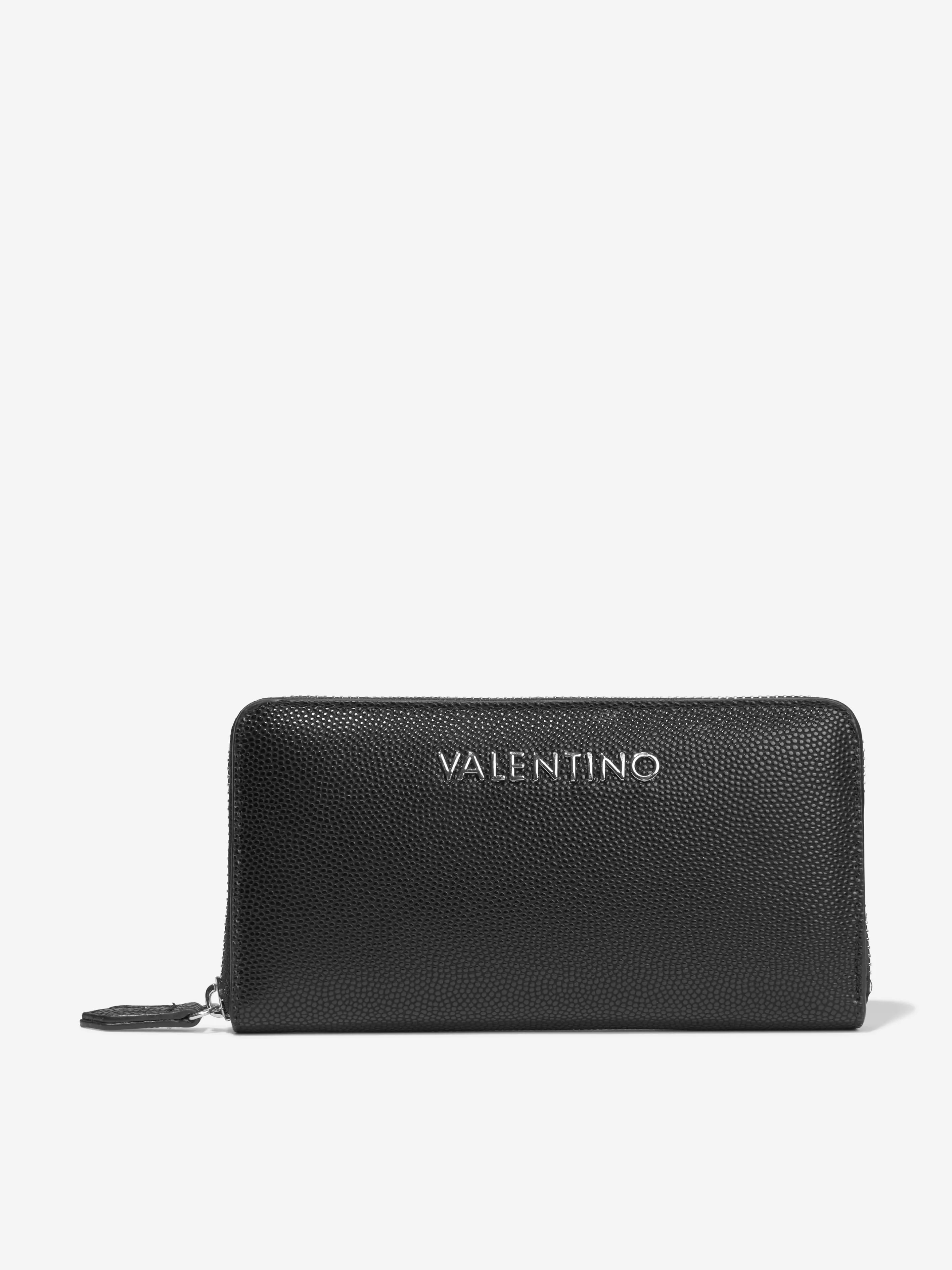 Valentino Girls Divina Zip Around Wallet in Black