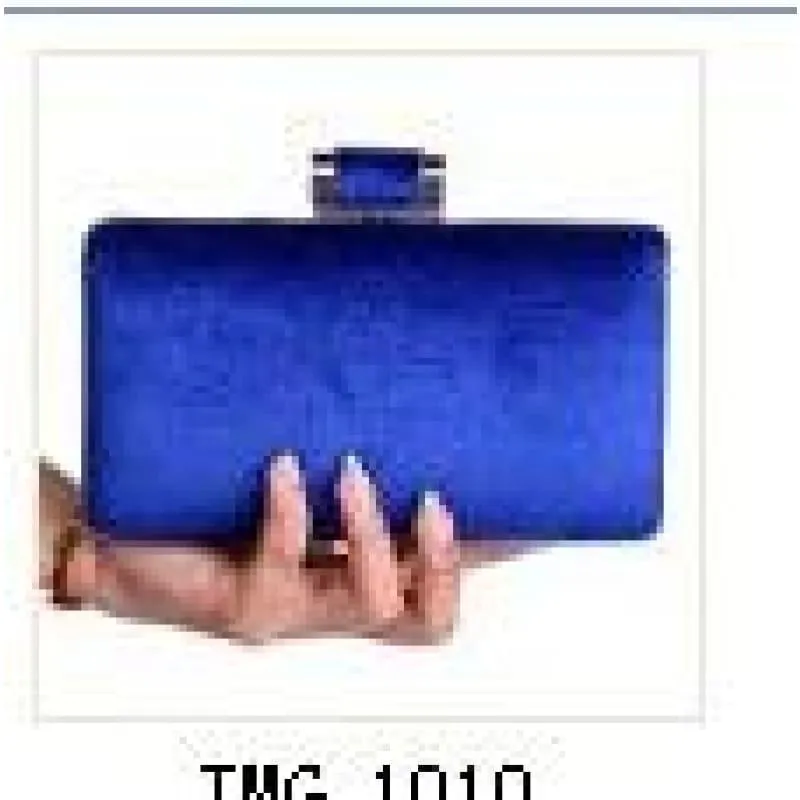 Velvet Chain Shoulder Evening  Small Clutch Bag