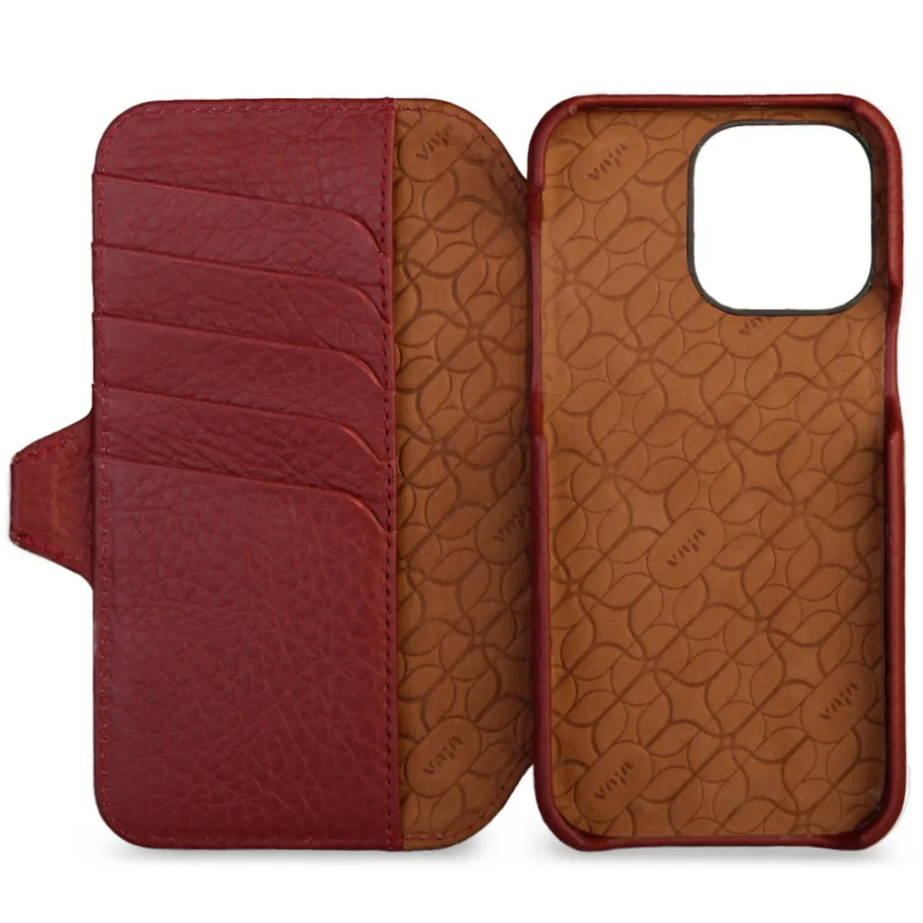 Wallet iPhone 14 Pro Max leather case