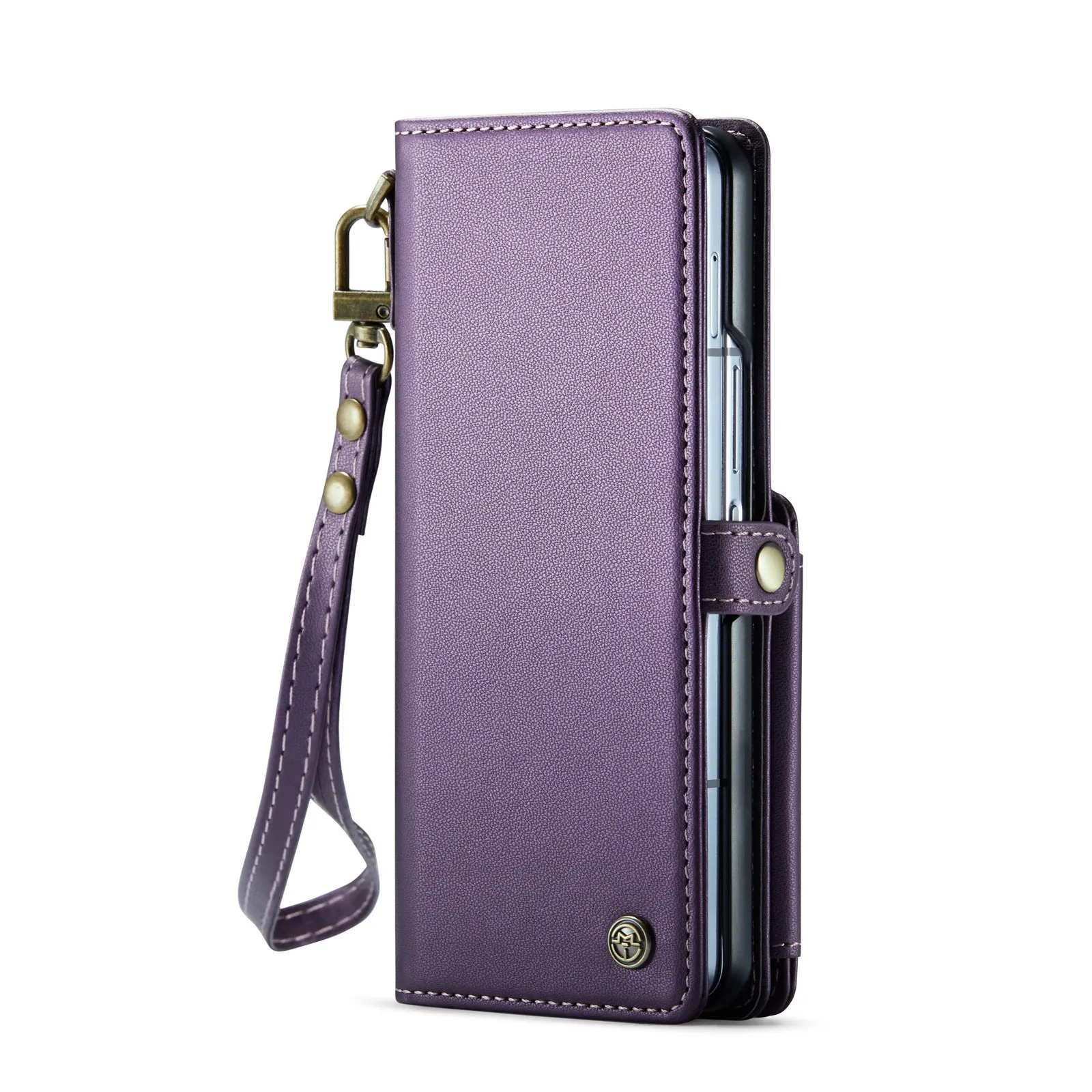 Wallet Phone Case with Pen Holder Slot with Wristlet Strap For Samsung Galaxy Z Fold 6