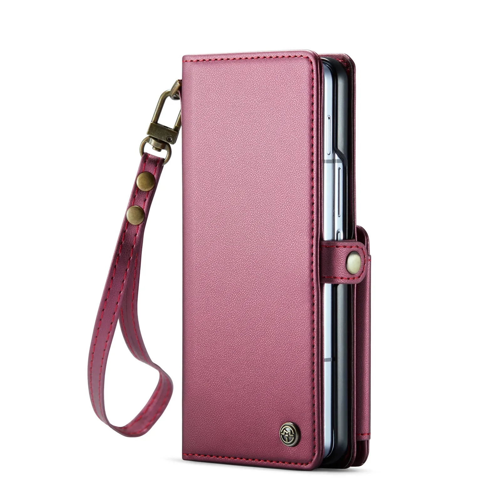 Wallet Phone Case with Pen Holder Slot with Wristlet Strap For Samsung Galaxy Z Fold 6