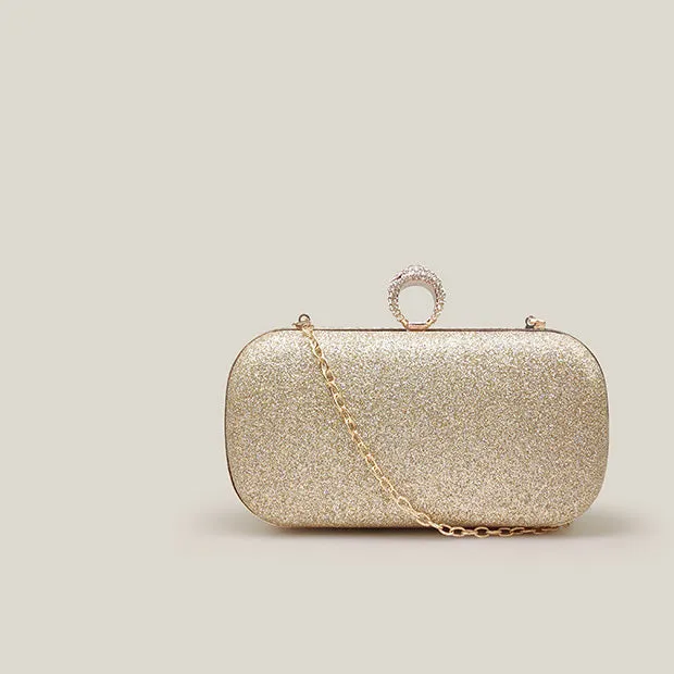 White Rose Diamond Pearl French Banquet Clutch Bag