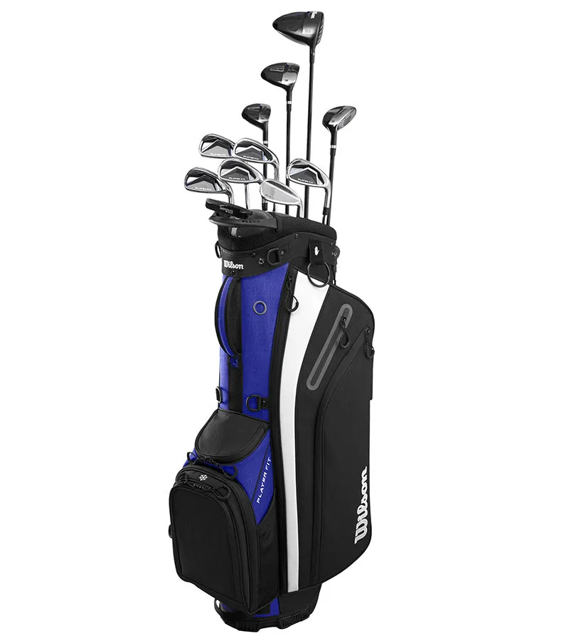 Wilson Mens PlayerFit Complete Set  Graphite - Cart Bag