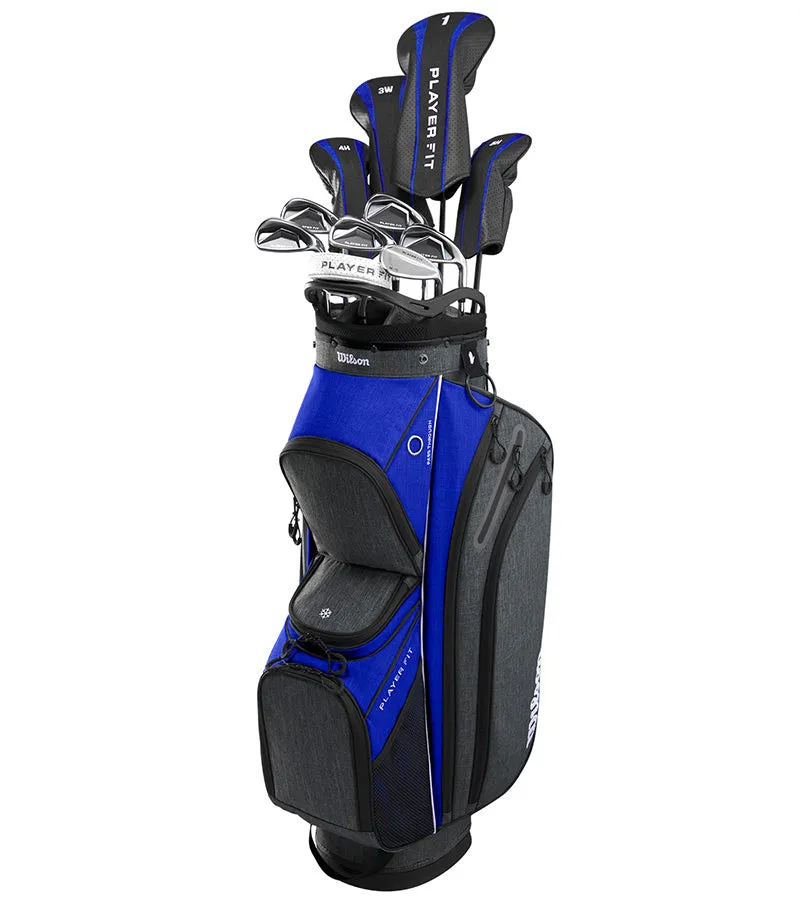 Wilson Mens PlayerFit Complete Set  Graphite - Cart Bag