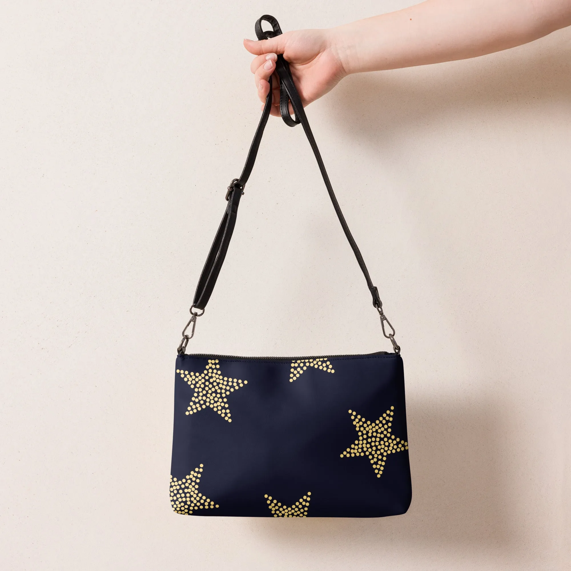 Women's Crossbody bag Dark Blue Star Design