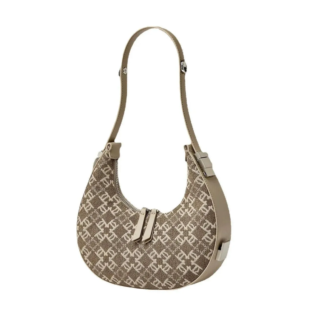 Woolen Crescent Canvas Bag