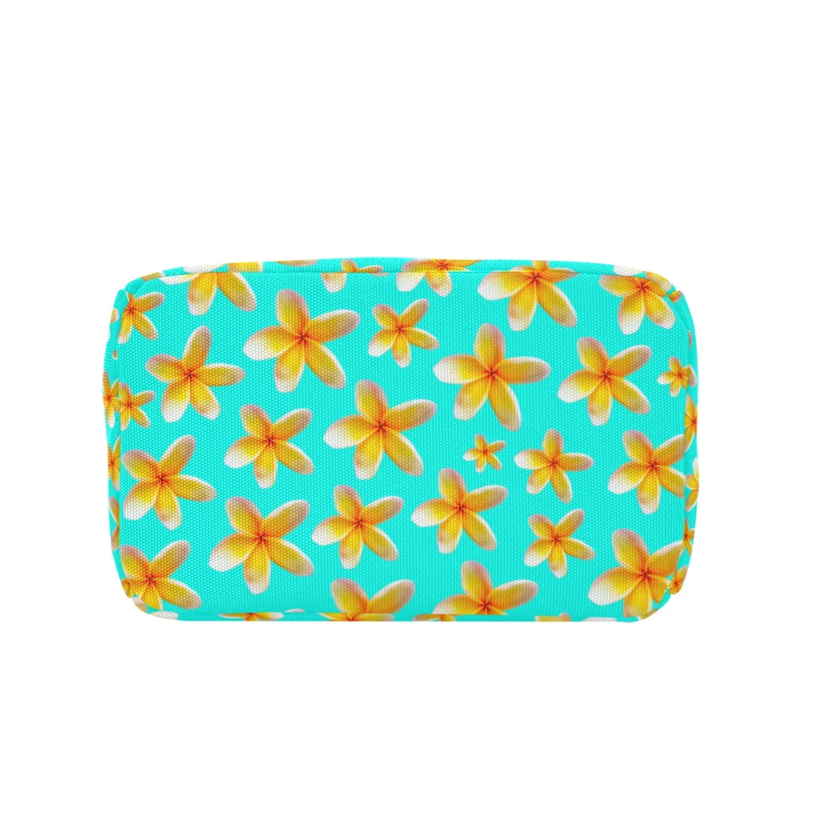 Yellow Frangipanis Aqua Insulated Zipper Lunch Bag