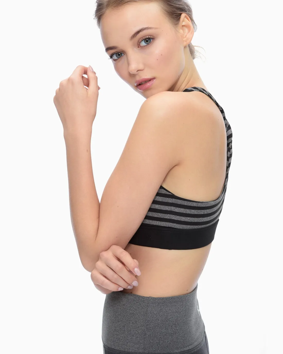 Yoga Stripe Twist Bra